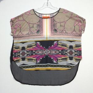 Clover Canyon Candy Cars‎ lightweight blouse size small